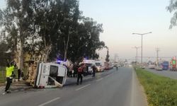 Mersin'de tarım işçilerini taşıyan minibüs kazası: 6 Yaralı!