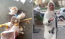 Adana'da skandal: 'Edebinizle yapacaksınız' diyerek spor salonunun önüne çöp döktü!
