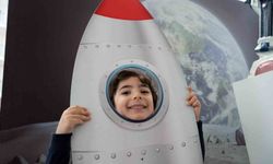 Astronot olmak hayal değil| Çocukların ilgi odağı oldu