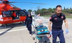 Samsun'da ambulans helikopter minik bebeğin hayatını kurtardı!