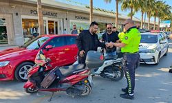 Kask takmayanlara Kuşadası'nda ceza yağdı! 36 motosiklet sürücüsüne cezai işlem