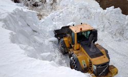 Bayburt ve Trabzon yolu ilkbaharda karla kaplandı: Ekipler yol açma çalışmalarında!