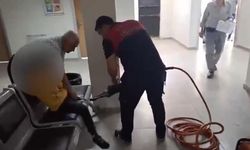 Haliliye'de sağlık ocağında ayağı sandalyeye sıkışan çocuğu itfaiye kurtardı!