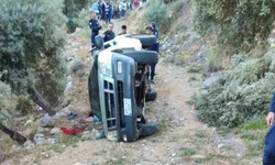 Milas'ta kamyonet uçuruma yuvarlandı: 1 kişi hayatını kaybetti