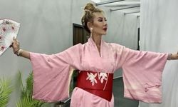 Açılışa kimono ile katılan Gizem Özdilli: 'Benim adım artık Sakura Gizem-San'