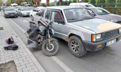 Samsun'da motosiklet kamyon kapısına çarptı: 1 yaralı!