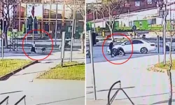 Korkunç kaza: Sokak köpeklerinden kaçan genç kıza araba çarptı!