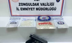 Zonguldak'ta uyuşturucu operasyonunda 2 tutuklama! 225 gram uyuşturucu ve tabanca ele geçirildi!