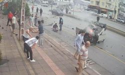 Mersin'de genç kadının hayatını kaybettiği dehşet kaza kameralara böyle yansıdı!