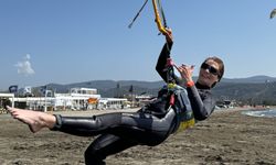 Ayça Varlıer Akyaka'da deniz ve kitesurf sezonunu açtı