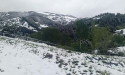 Çorum'da 'Mayıs' süprizi: Dağlar karla kaplandı!