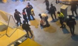 İzmir'de polislere saldıran şahıs kameralara yansıdı