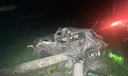 Muş'ta feci kaza! Elektrik direğine çarpan sürücü hayatını kaybetti!