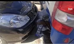 Sincan'da zincirleme kaza: 4 araç hasarlı!