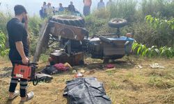 Tarsus'ta feci kaza: Şarampole devrilen traktörün sürücüsü hayatını kaybetti!