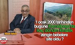 Hasan Tahsin Kocabaş: '1 Ocak 2000'den bugüne Kemalpaşa topografyasında kaç dönüm kirazlık zengin bebelere site oldu ?'