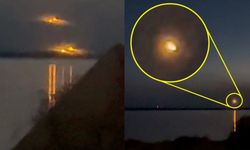 Gökyüzünde güneşe benzer büyüklükte UFO görüldü!