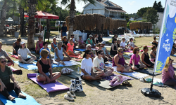 Çanakkale'de yoga heyecanı Dardanos'a ulaştı