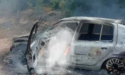 Bilecik'te bir kişi yanan araçta can verdi!