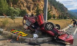 Gümüşhane'de trafik kazası: Bir kişi hayatını kaybetti, on kişi yaralandı
