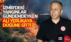 İzmir'deki yangınlar gündemdeyken Ali Yerlikaya düğüne gitti: Tepkilerin hedefi oldu!