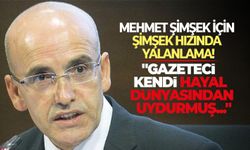 Mehmet Şimşek için şimşek hızında yalanlama! Gazeteci kendi hayal dünyasından uydurmuş...