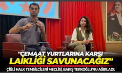 Çiğli Halk Temsilcileri Meclisi, Barış Terkoğlu'nu ağırladı: "Cemaat yurtlarına karşı laikliği savunacağız"