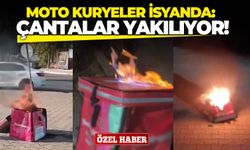 Motokuryeler isyanda: Çantalar yakılıyor!