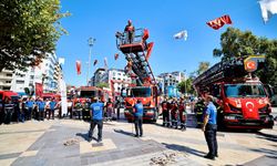 Denizli İtfaiyesinden, gövde gösterisi