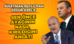 Özgür Özel'in mafyayla kol kola sözlerine Süleyman Soylu'dan, 'sen ayağının nasıl kırıldığını anlat' kontrası!