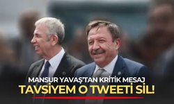 Mansur Yavaş'tan yakın dostu Yüksel Arslan'a mesaj: Tavsiyem o tweeti sil!