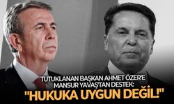 Tutuklanan başkan Ahmet Özer'e Mansur Yavaş'tan destek: "Hukuka uygun değil!"