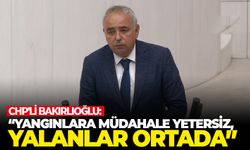 CHP'li Bakırlıoğlu: “Yangınlara müdahale yetersiz, yalanlar ortada”