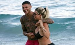 Wanda Nara'ya kış gelmedi! Ceket giyip göğüslerini açık bıraktı