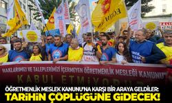 Öğretmenlik Meslek Kanunu’na karşı bir araya geldiler: Tarihin çöplüğüne gidecek!