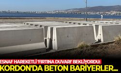 Esnaf hareketli 'fırtına duvarı' bekliyordu: Kordon'da beton bariyerler...