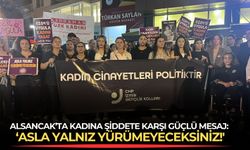 Alsancak’ta kadına şiddete karşı güçlü mesaj: ‘Asla Yalnız Yürümeyeceksiniz!'