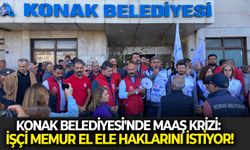 Konak Belediyesi'nde maaş krizi : İşçi memur el ele haklarını istiyor!