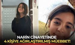 Narin cinayetinde 4 kişiye ağırlaştırılmış müebbet