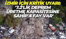 İzmir için kritik uyarı: '7.2'lik deprem üretme kapasitesine sahip 4 fay var'