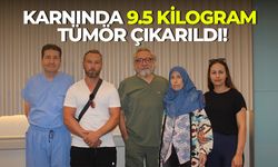 Karnında 9.5 kilogram tümör çıkarıldı!