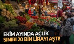 Ekim ayında açlık sınırı 20 bin lirayı aştı!