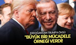 Cumhurbaşkanı Erdoğan'dan Trump'a övgü: "Büyük bir mücadele örneği verdi!"