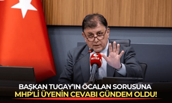 Başkan Tugay’ın Öcalan sorusuna MHP'li üyenin cevabı gündem oldu!