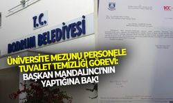 Üniversite mezunu personele tuvalet temizliği görevi!