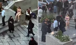 İran'da üniversite öğrencisinden "zorunlu örtünme" kuralına karşı iç çamaşırlı protesto!