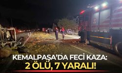 Kemalpaşa Nazarköy Kavşağı'nda feci kaza: 2 ölü, 7 yaralı!