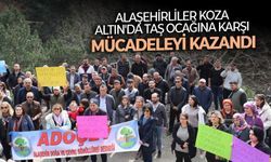 Alaşehirliler Koza Altın'da taş ocağına karşı mücadeleyi kazandı