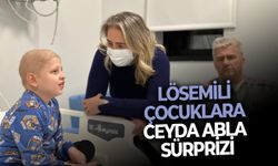 Lösemili çocuklara Ceyda abla sürprizi