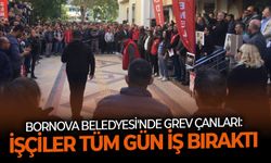 Bornova Belediyesi'nde grev çanları: İşçiler tüm gün iş bıraktı